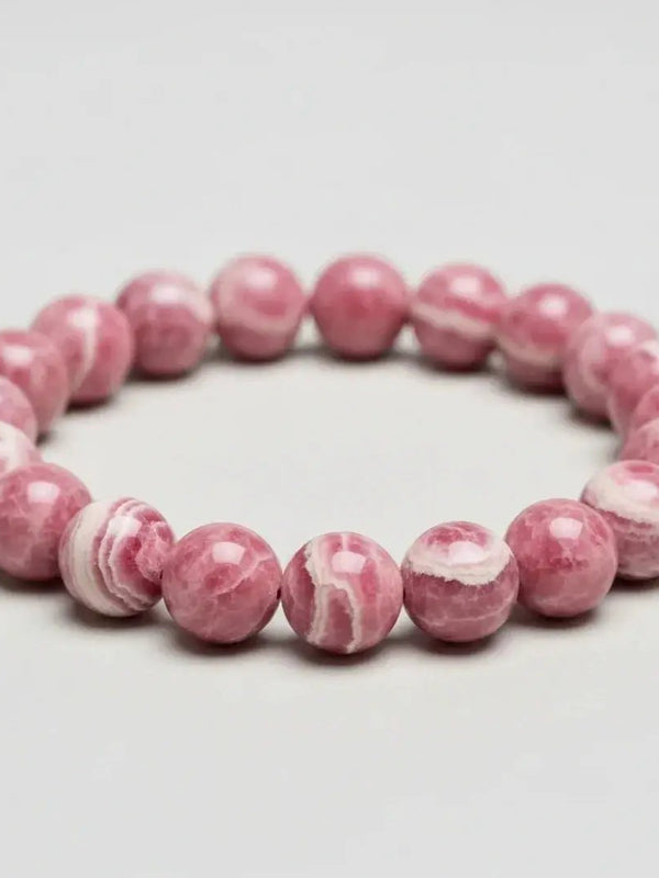Natural Rhodochrosite Bracelet by Brahmatells by Brahmatells