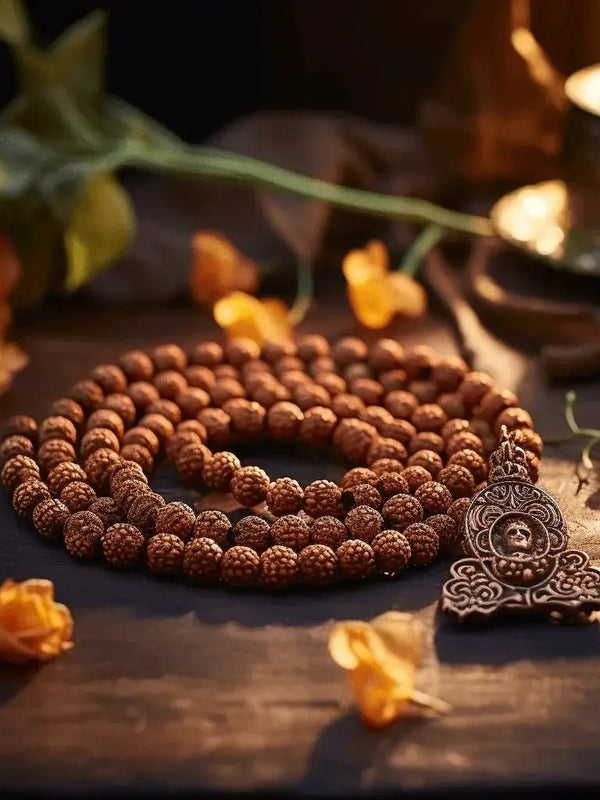 7 Mukhi Rudraksha Mala 108 Beads - Prosperity & Spiritual Growth | Brahmatells by Brahmatells
