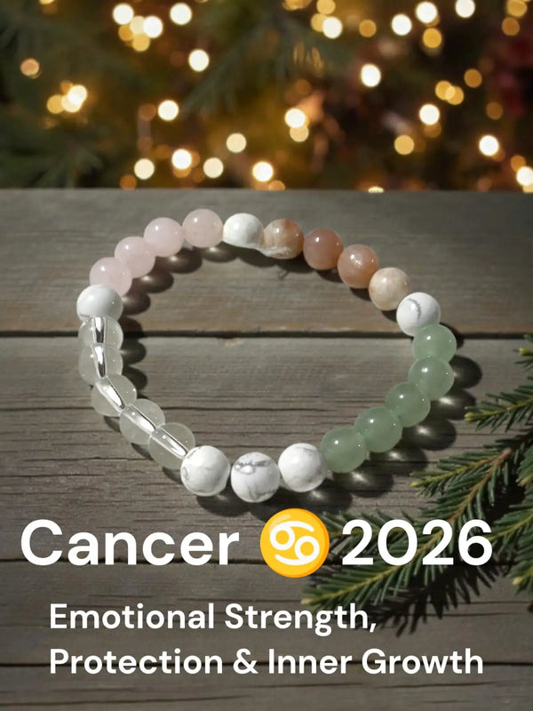Cancer Zodiac Crystal Bracelet – Astrology Gemstone Bracelet by Brahmatells