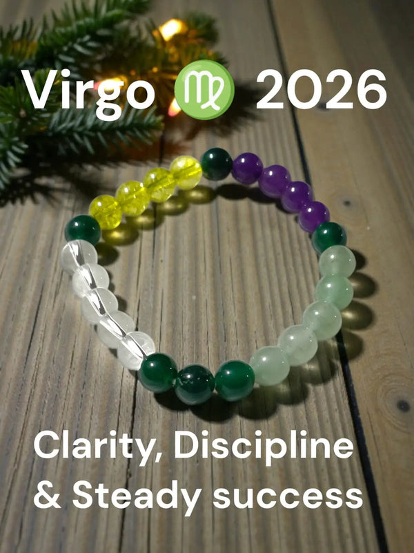 Virgo Zodiac Crystal Bracelet – Astrology Gemstone Bracelet by Brahmatells