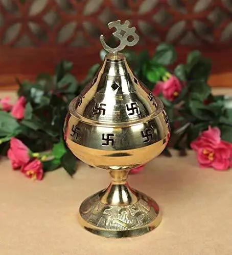 Akhand Diya (Gold) by Brahmatells