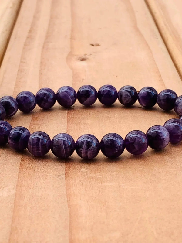 Amethyst Beads Bracelet for Mindfulness & Balance | Brahmatells by Brahmatells