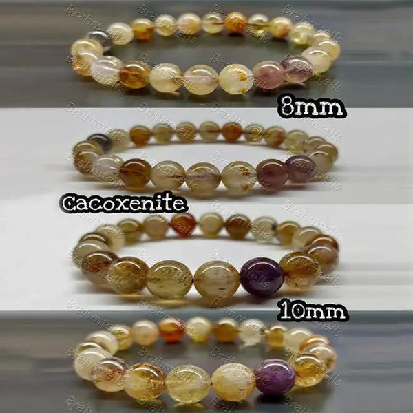 Amethyst Cacoxenite Bracelet - The Super Seven Crystal | Brahmatells by Brahmatells