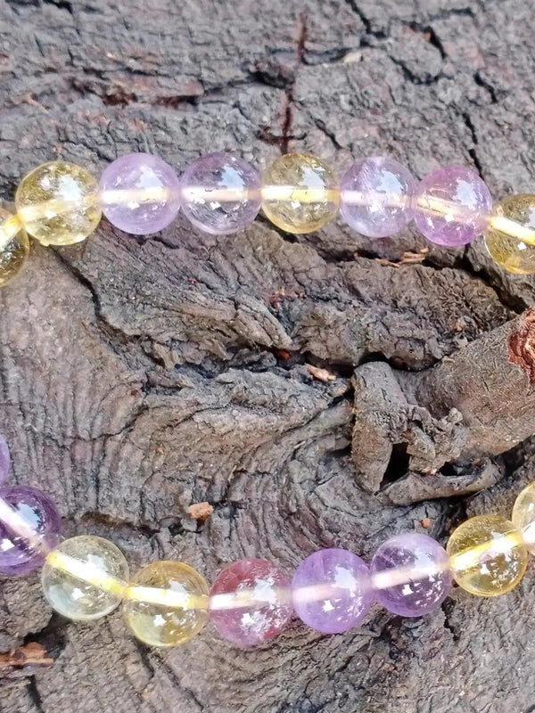 Ametrine Bracelet: Fusion of Amethyst & Citrine Energies | Brahmatells by Brahmatells