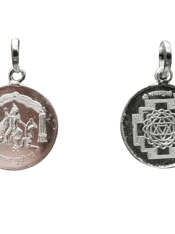 Baglamukhi-ma-yantra-silver-pendant by Brahmatells