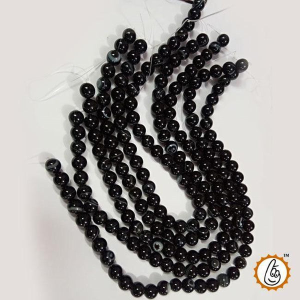 Black Hakik Mala for Spiritual Protection & Emotional Balance - Brahmatells by Brahmatells