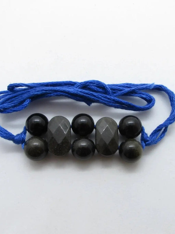 Black Obsidian Rakhi by Brahmatells