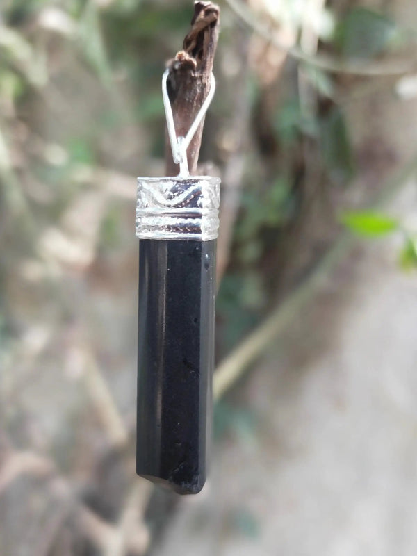 Black Tourmaline Pendant for Protection & Grounding | Brahmatells by Brahmatells