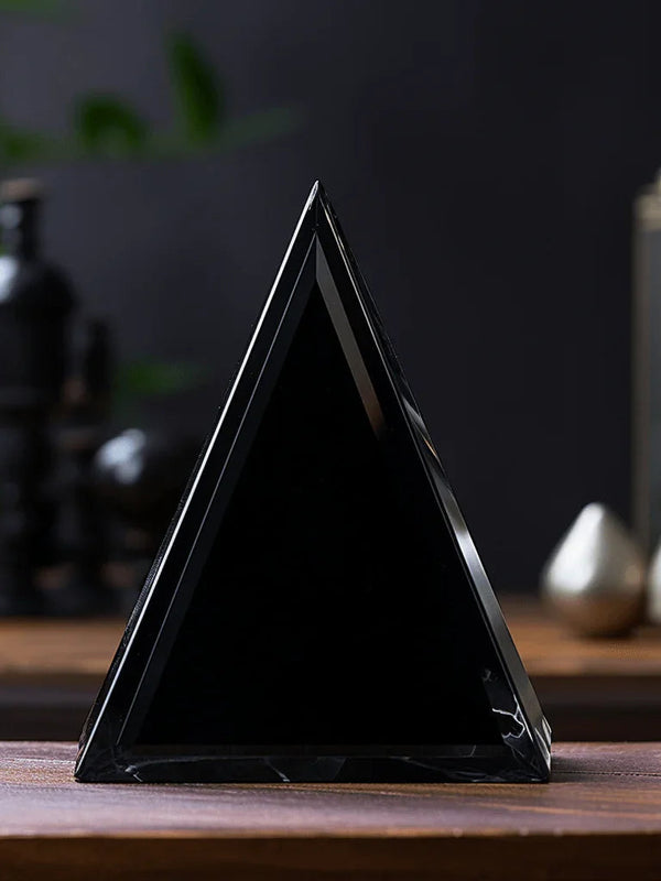 Black Tourmaline Pyramid for Protection & Grounding | Brahmatells by Brahmatells