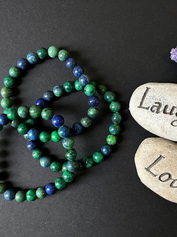 Brahmatells Azurite Malachite Crystal Bracelet – Unite Style and Spirit by Brahmatells