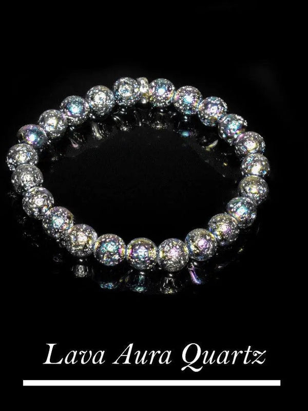 Brahmatells Lava Aura Quartz Bracelet – Embrace Earthy Elegance by Brahmatells