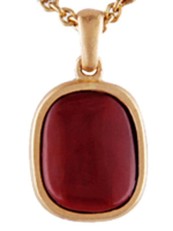 Brahmatells Premium Red Coral Wine-Red Pendant: Astrological Elegance Redefined by Brahmatells
