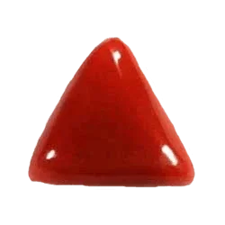 Brahmatells Red Coral Triangle-Deep-Red: A Mars-Inspired Astrological Gemstone by Brahmatells