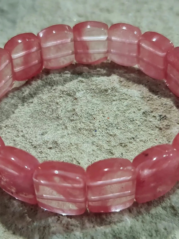 Cherry Quartz Bracelet: Energize Your Life | Brahmatells by Brahmatells
