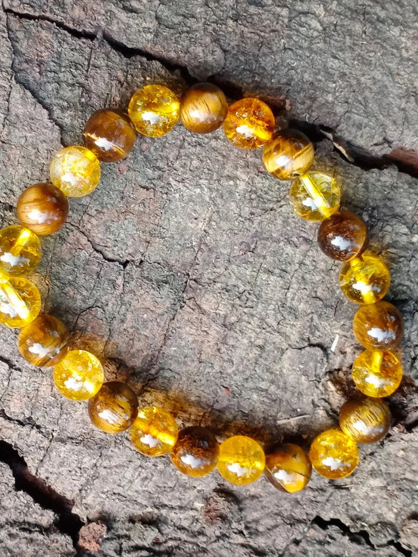 Citrine Tiger Eye Prosperity Bracelet | Brahmatells Astro Collection by Brahmatells