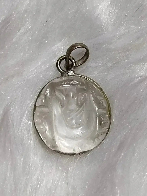 Clear Quartz Ganesha Pendant for Protection & Clarity | Brahmatells by Brahmatells