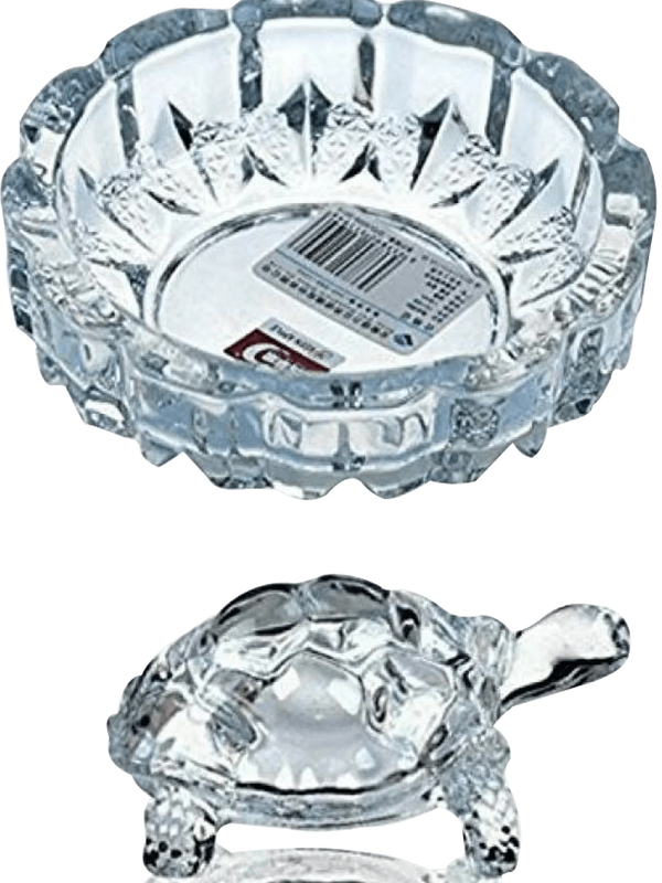 Crystal Fengshui Lucky Tortoise With Tray by Brahmatells