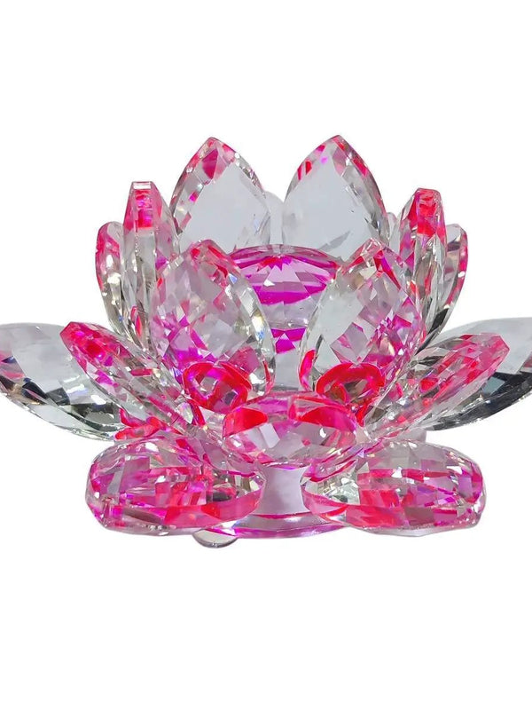 Crystal Lotus Flower - Vastu & Reiki Energized for Prosperity | Brahmatells by Brahmatells
