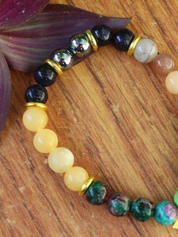 December Birthstone Crystal Bracelet - Celebrate Generosity & Wisdom - Brahmatells by Brahmatells