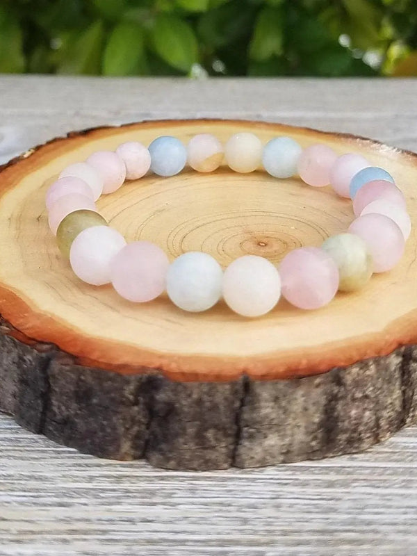 Embrace Emotional Balance with Morganite Beryl Bracelet | Brahmatells by Brahmatells