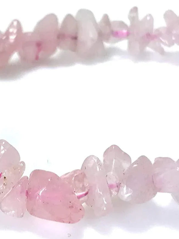 Energized Rose Quartz Chips Bracelet for Heart Healing | Brahmatells by Brahmatells