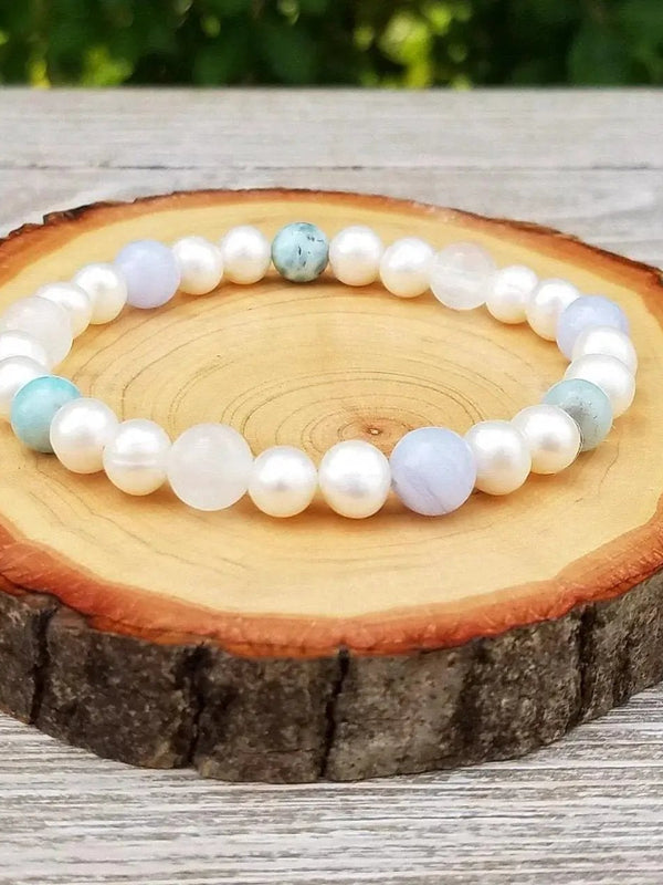 Ethereal Calm & Connection: Ocean-Inspired Bracelet by Brahmatells by Brahmatells