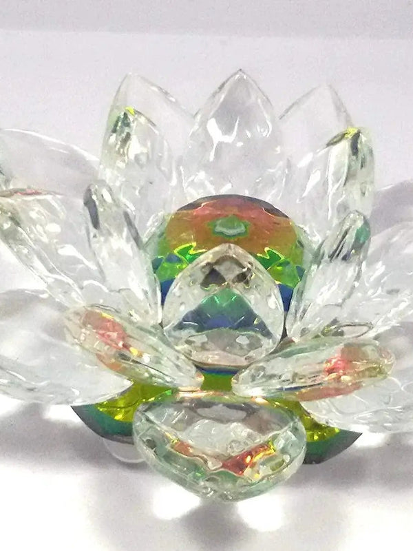 Feng Shui Crystal Lotus Figurine for Harmony & Prosperity | Brahmatells by Brahmatells