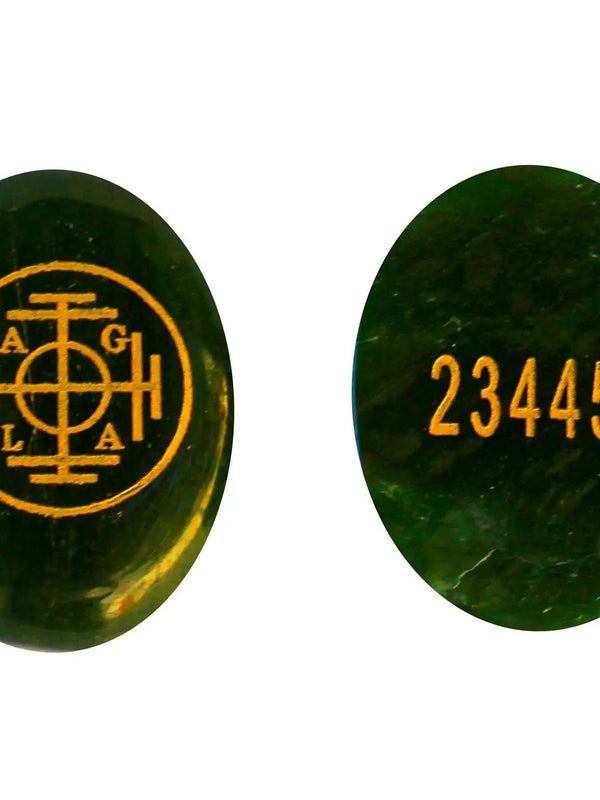 Green Aventurine Tumble With Money Code by Brahmatells
