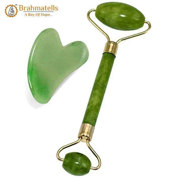 Jade Roller & Gua Sha Set for Radiant Skin | Brahmatells by Brahmatells