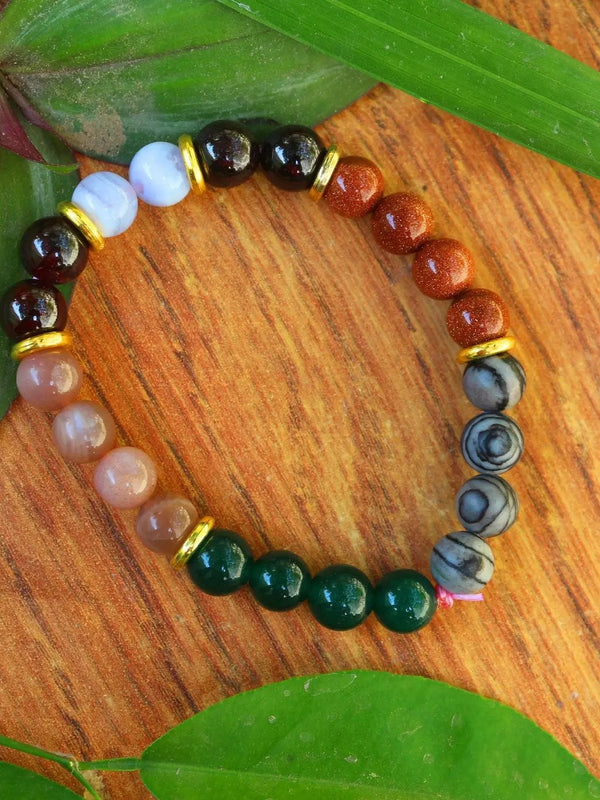 January Garnet Crystal Bracelet - Embrace the Birthmonth Stone - Brahmatells by Brahmatells