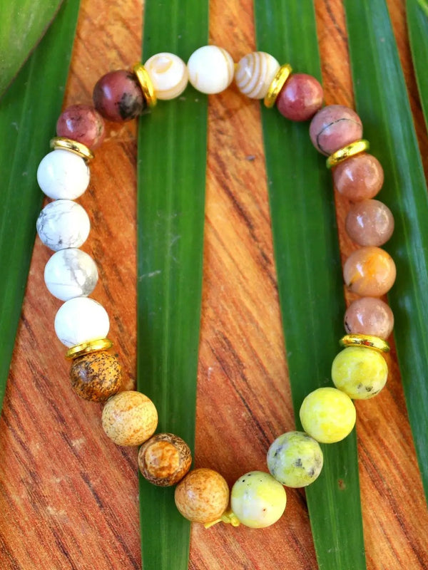 June Birthstone Bracelet - Moonstone Charm for the Social Butterfly - Brahmatells by Brahmatells