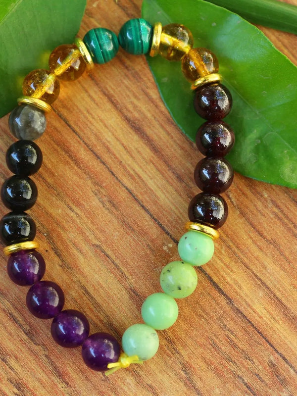 May Birthstone Bracelet - Emerald Elegance - Brahmatells by Brahmatells