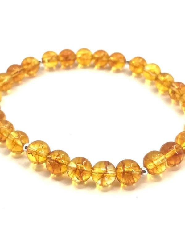 Natural Amber Healing Bracelet | Brahmatells by Brahmatells