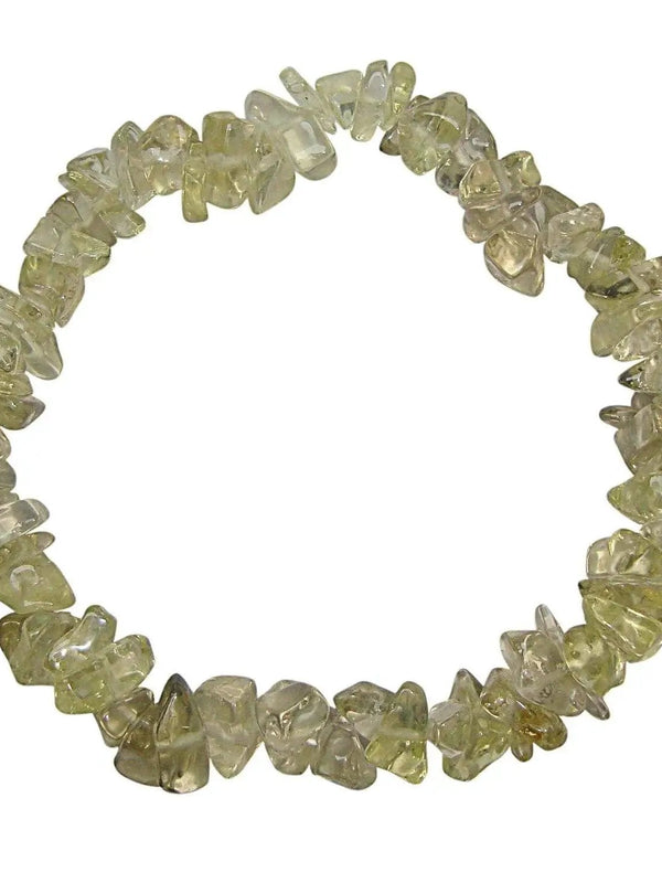 Natural Lemon Quartz Chips Bracelet – Yellow Crystal Design by Brahmatells