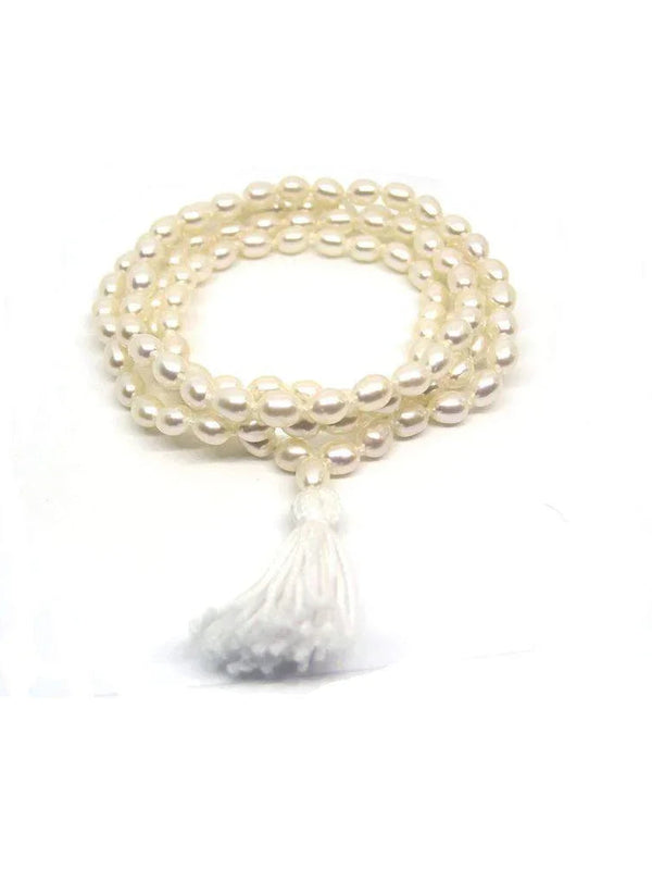 Pearl Japa Mala for Moon Harmony | Brahmatells by Brahmatells