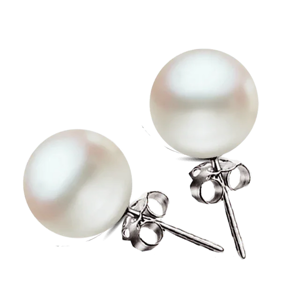 Pearl white-earings BTP116ESM by Brahmatells