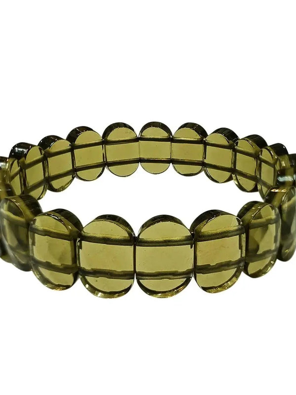 Peridot Oval Bracelet for Emotional Healing & Prosperity | Brahmatells by Brahmatells