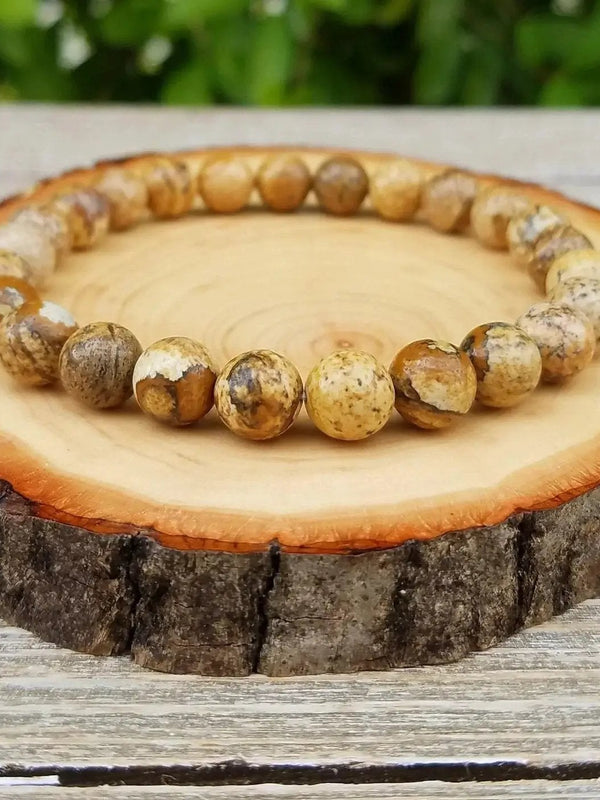 Picture Jasper Bracelet – Earth Energy Crystal Jewelry by Brahmatells