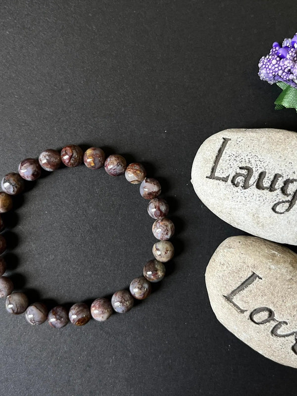 Pietersite Crystal Bracelet | 8MM Natural Gemstone Jewelry by Brahmatells