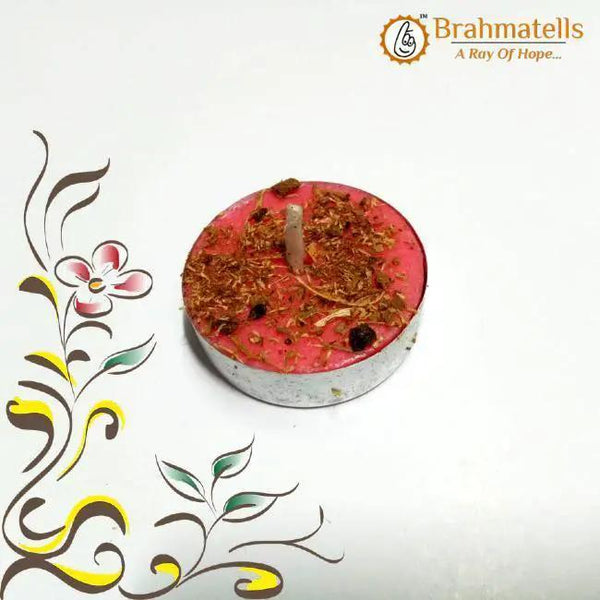 Pink Tea Light Candle by Brahmatells