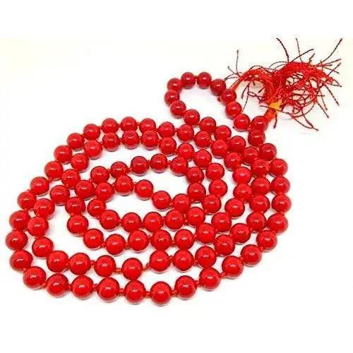 Premium Egyptian Red Coral Jaap Mala for Mars Alignment - Brahmatells Astrology by Brahmatells