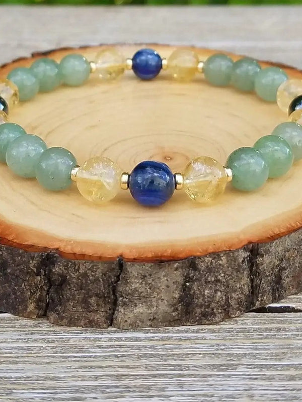 Prosperity & Abundance Bracelet | Citrine, Green Aventurine, Hematite by Brahmatells