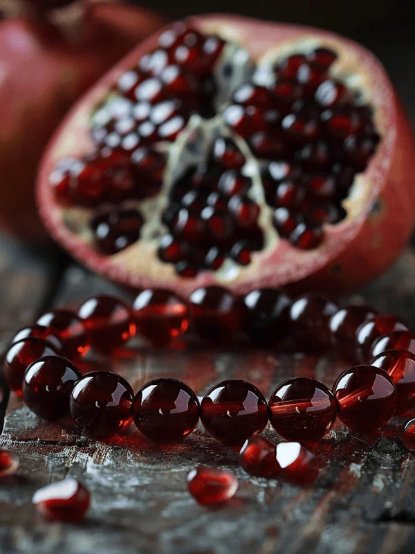 Red Garnet Bracelet for Courage & Passion | Brahmatells by Brahmatells