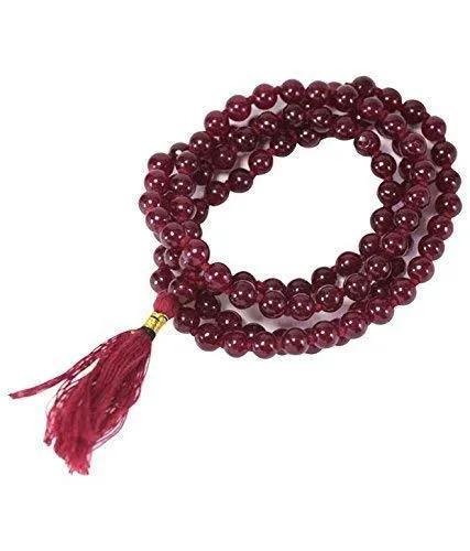 Red Hakik Mala - Red Agate Rosary for Energy & Courage | Brahmatells by Brahmatells