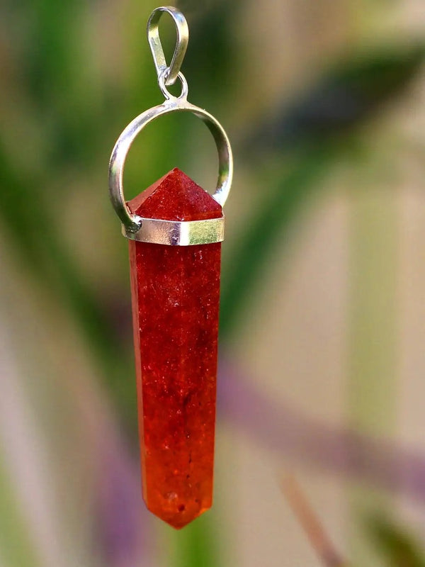 Red Jasper Double-Sided Pendant for Emotional Balance | Brahmatells by Brahmatells