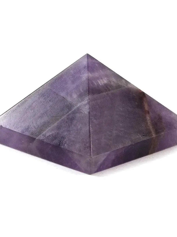Reiki Crystal Products Natural Crystal Stone Amethyst Pyramid, Standard, Purple. by Brahmatells