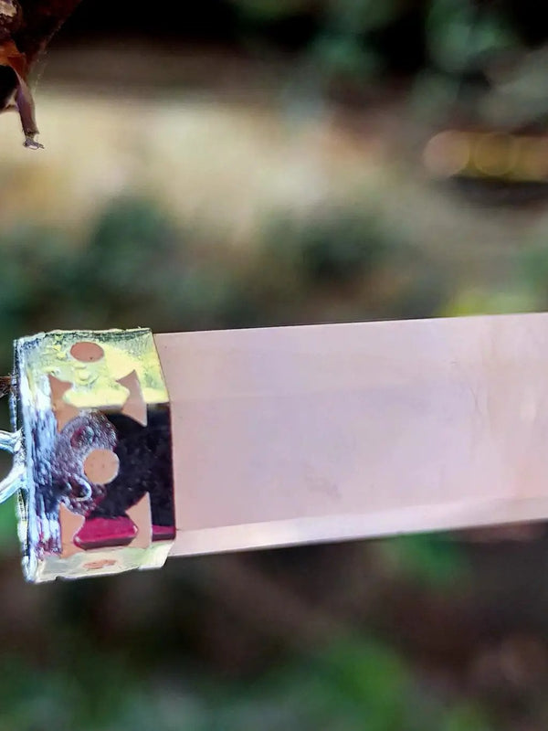 Rose Quartz Pencil Pendant by Brahmatells