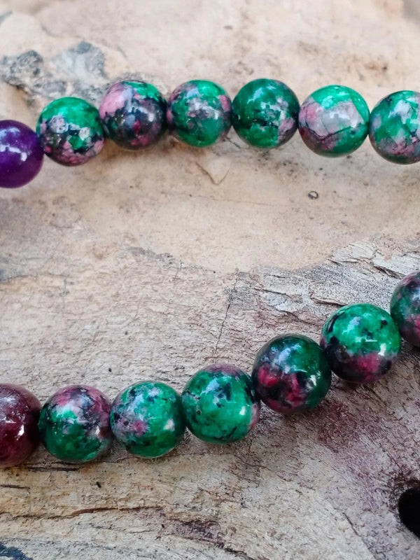 Ruby Zoisite Bracelet – Confidence & Clarity by Brahmatells
