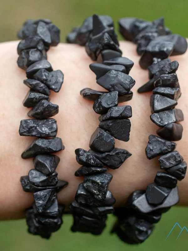 Handmade Shungite Crystal Bracelet | Natural Elegance & Protection by Brahmatells
