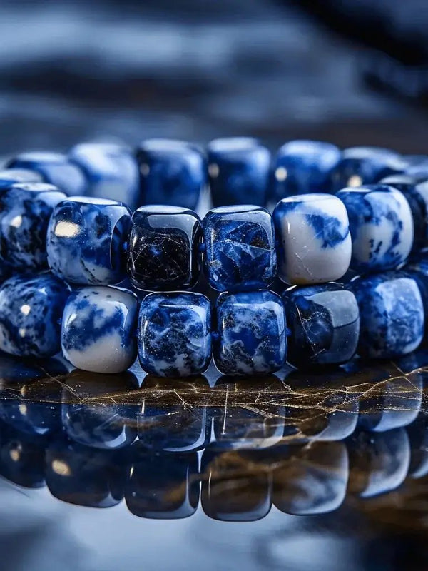 Sodalite Rectangle Bracelet: Embrace Clarity & Calm | Brahmatells by Brahmatells